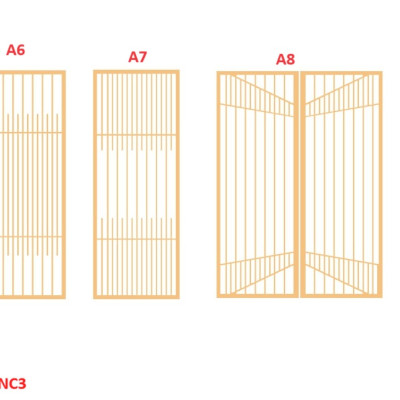 Vách ngăn CNC cho phòng khách, nhà bếp, nhà hàng, spa CNC03 - Nội thất lắp ráp Viendong Adv