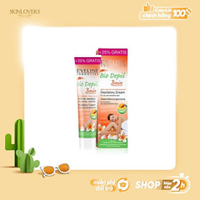 Kem Tẩy Lông Hữu Cơ Tay, Chân, Nách, Bikini Eveline (125ml) - EVEL3696