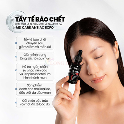Tẩy tế bào chết MD CARE AntiAc Exfo (10ml/30ml) - Hàng chính hãng