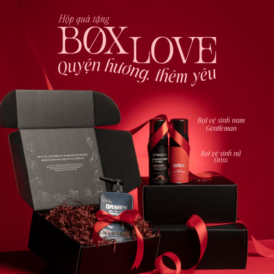 [BOX LOVE] Combo dung dịch vệ sinh nam dạng bọt Orimen và Oriss Daily Intimate cho nữ hương nước hoa quyến rũ chai 120ml