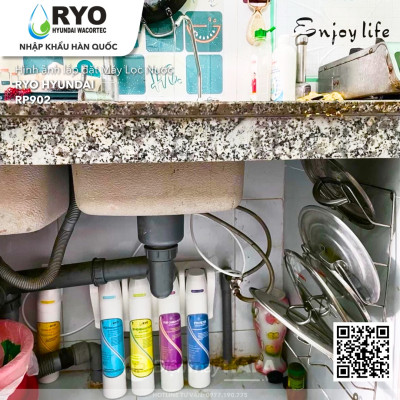 Máy Lọc Nước RYO HYUNDAI RP902 Chuẩn Nước Uống Trực Tiếp, Công Nghệ UF 5 Cấp Lọc - Hàng Chính Hãng, Nhập Khẩu Hàn Quốc