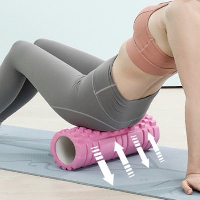 Con Lăn Yoga -ỐNG LĂN MASSAGE YOGA TP, Ống Trụ Có Gai Massage Thư Giãn, Hỗ Trợ Tập Cơ Lưng, Thể Hình