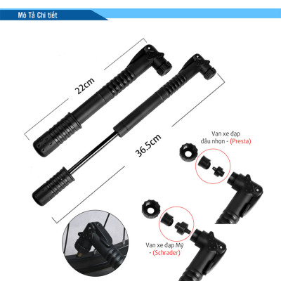 Bộ Dụng Cụ Sửa Chữa Xe Đạp Di Động Bơm Lốp Đa Năng Mini Và Vá Săm Xe Đạp Gắn Sườn Xe (Dạng Bình Nước) MaiLee