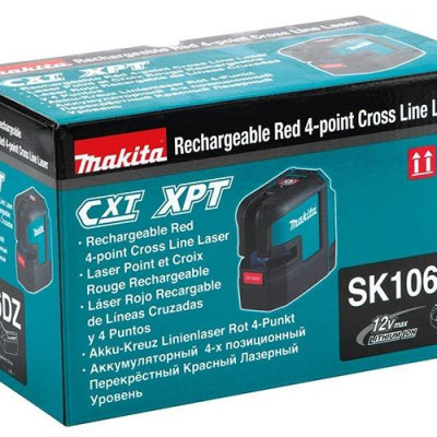 MÁY CÂN MỰC LASER 2 TIA ĐỎ DÙNG PIN 12V MAKITA SK106DZ (KHÔNG KÈM PIN VÀ ĐẾ SẠC) - HÀNG CHÍNH HÃNG