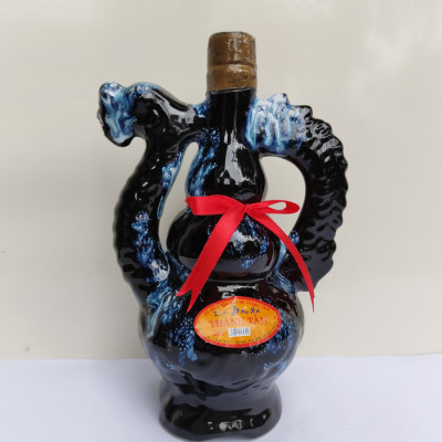 Đặc Sản Bình Định - Rượu Bàu Đá Thành Tâm Rồng Nhỏ (Màu đen) 350ml  - OCOP 3 Sao