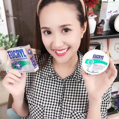 Bột trắng răng, Kem đánh răng trắng răng Eucryl Anh Giúp răng trắng sáng bền lâu , sạch bóng và thơm mát cả ngày - QuaTangMe Extaste
