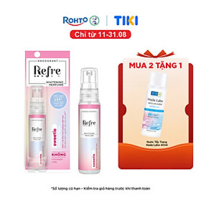 Xịt Khử Mùi Dưỡng Trắng Hương Nước Hoa Refre Whitening Sweetie Hương Ngọt Ngào (30ml)