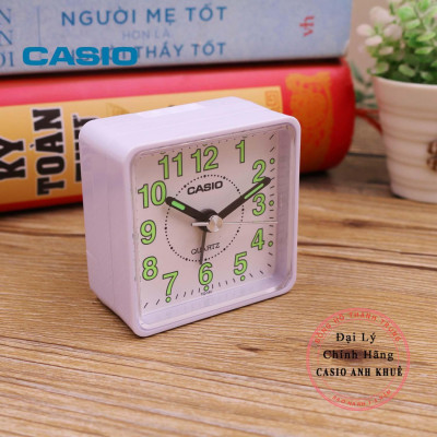 Đồng hồ để bàn - du lịch Casio TQ-140-7DF có báo thức ( Kích thước 5.7 x 5.7 cm)