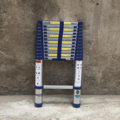      Thang nhôm rút đơn NiNDA NK-32 cao 3m2 màu xanh