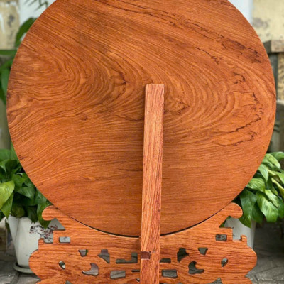 ĐĨA HOA SEN CÁ CHÉP PHONG THỦY TRANG TRÍ PHÒNG KHÁCH KT 62×50×14CM 