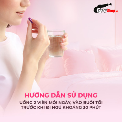 Viên uống cải thiện tình trạng mất ngủ và ngủ kém Powergra Gentle Dreams - Hộp 60 viên