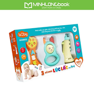 Combo 3 Đồ Chơi Lúc Lắc Cho Trẻ Happy Baby - Giao màu ngẫu nhiên