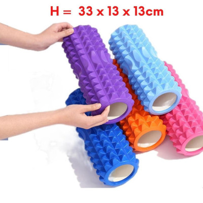Con lăn Foam Roller massage có gai 33cm giãn cơ tập Gym, Yoga, thể hình miDoctor
