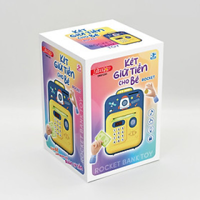 Đồ chơi Két giữ tiền cho bé - Rocket DK81291 - Duka  ( Màu ngẫu nhiên )