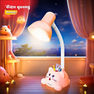 Đèn bàn bảo vệ thị lực ĐQ DKL19 (Con mèo, Hộp cắm bút, Bóng led Buld)