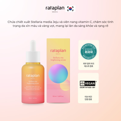 Serum trắng da Stellaria-Vita RATAPLAN giảm mờ thâm nám, cấp ẩm và tái tạo da 50ml