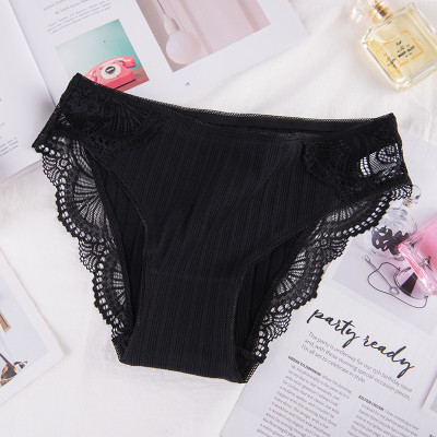 COMBO 5 QUẦN LÓT NỮ COTTON GÂN TĂM PHỐI REN 8908