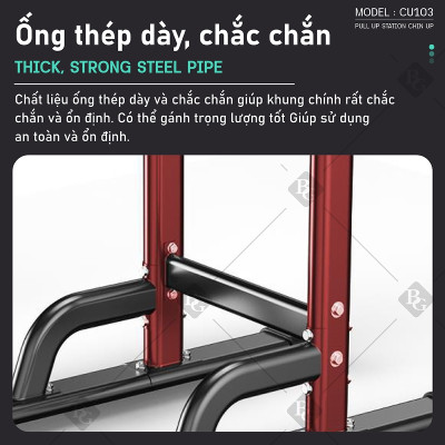 BG Bộ xà đơn, xà kép đa năng cao cấp đa năng Gym, lượng Kéo lên tại nhà dụng cụ tập thể dục phòng gym (hàng nhập khẩu)