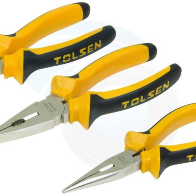 BỘ 3 KÌM RĂNG - CẮT - NHỌN (180MM,160MM,160MM) TOLSEN 10400 - HÀNG CHÍNH HÃNG