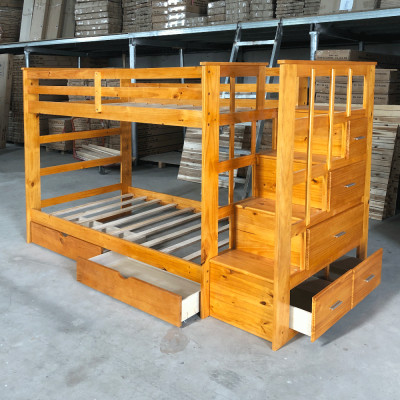 [Miễn phí vận chuyển, lắp đặt] Giường tầng xuất khẩu Newport 1m/1m hộc kéo hông