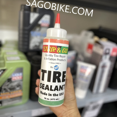 Chai vá lốp Stop&go / Keo tự vá lốp Stop và go / Chai keo tự vá lốp Stop and go hàng chính hãng, nhập khẩu Mỹ