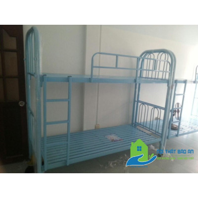Giường Sắt 2 Tầng: Kích thước 1m2x1m2x1m7 sắt sơn tĩnh điện