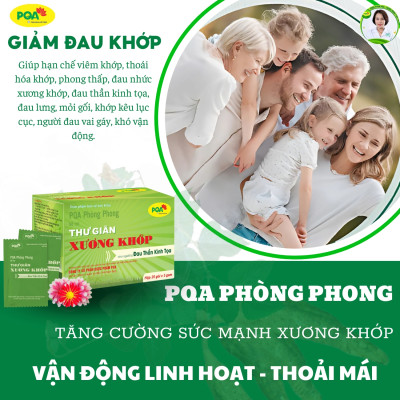 PQA Phòng Phong Thư Giãn Xương Khớp Trừ Phong Thấp Mạnh Gân Tốt Và Thần Kinh Tọa Hộp 25 gói