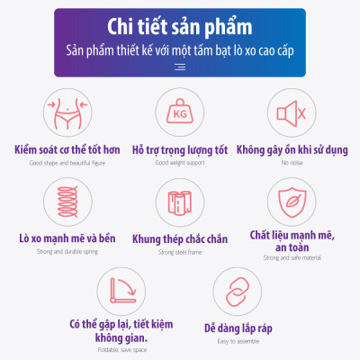 BG Sàn nhún,bạt nhún có thể gấp gọn cao cấp Trampoline size 1m-1,2m có thanh vịn dành cho mọi lứa tuổi