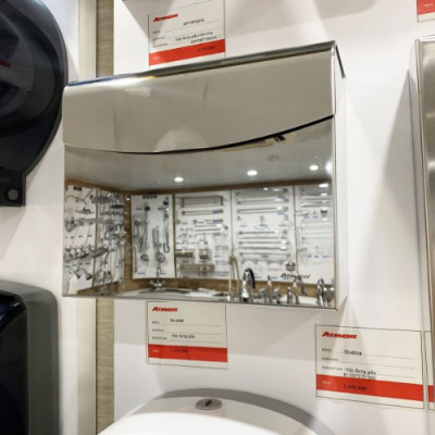 Hộp Đựng Giấy Vệ Sinh Inox Cao Cấp Gắn Tường ATMOR TD-8339 (HÀNG CHÍNH HÃNG)