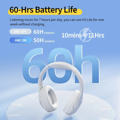Tai nghe Bluetooth chụp tai QCY H3 Lite - Hàng Chính Hãng