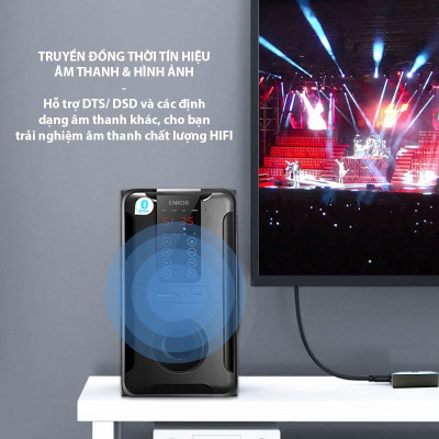 SOAIY Bộ Chuyển Đổi 2 Chiều HDMI 4K, 2 IN 1 OUT Và 1 IN 2 OUT, Sử Dụng Cho Máy Tính, TV, Máy Chiếu JH-Q520 - Hàng Nhập Khẩu