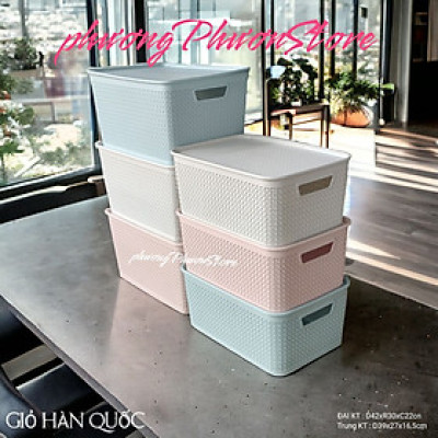 ( HÀNG CAO CẤP ) COMBO BỘ GIỎ CÓ NẮP ĐẬY NHIỀU SIZE & MÀU ĐẸP BỘ RỔ GIỎ CÓ NẮP ĐẬY PHONG CÁCH HÀN QUỐC & NHẬT BẢN TUYỆT ĐẸP (MH 37&38)