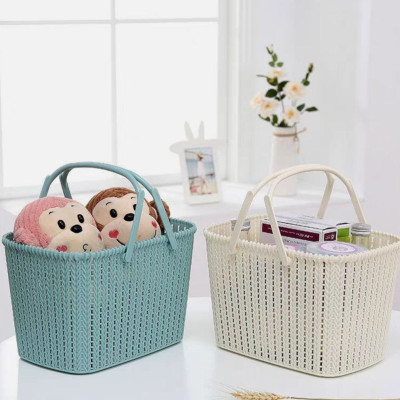 GIỎ MÂY 2 QUAI XÁCH LÀN MÂY ĐỰNG ĐỒ 2 QUAI XÁCH KIỂU DÁNG MÀU SẮC PHONG CÁCH HÀN QUỐC