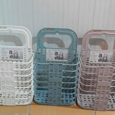 Giỏ đựng đồ gấp gọn thông minh Việt Nhật tặng móc dính, giỏ treo tường đựng quần áo đồ dùng nhà tắm - HÀNG VIỆT NAM