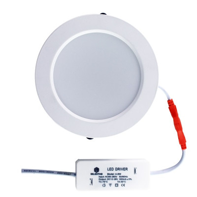 Đèn âm trần mới 8W vành trắng 3 màu a/s - GSATN/T