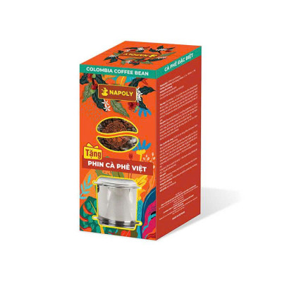 Cà Phê Arabica COLOMBIA - Hương Vị Cổ Điển, Chua Thanh Vị Nho - Rang Nguyên Hạt Dùng Pha Máy/Phin 250g/túi