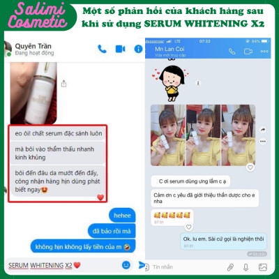 Serum Tái Tạo Da WHITERNING SERUM X2 Quyên Lara 30ml, Giúp Dưỡng Trắng Da, Căng Mịn Da, Giữ Ẩm, Ngăn Ngừa Lão Hóa, Phục Hồi Cấu Trúc Da