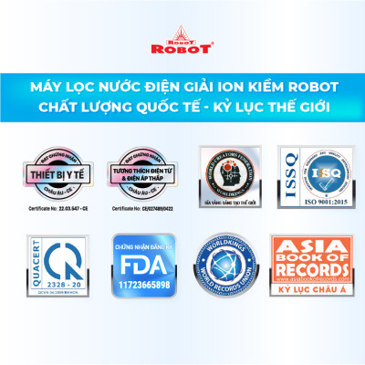 Máy Lọc Nước Điện Giải Ion Kiềm ROBOT IonSmart 510 Nóng Thông Minh - Hàng Chính Hãng