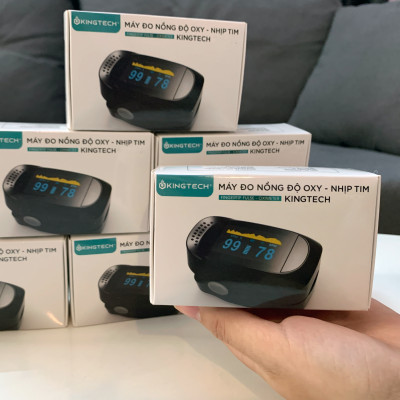 Máy Đo Nồng Độ Oxy Trong Máu và Nhịp Tim Dạng Kẹp Ngón Tay KINGTECH PULSE SPO2 - Hàng Chuẩn
