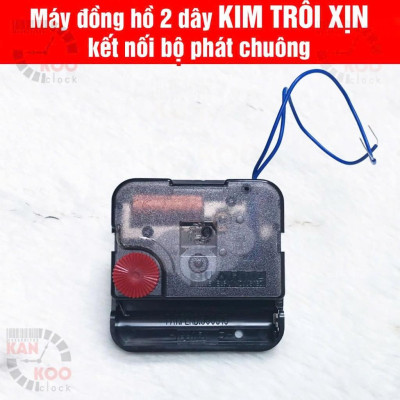 COMBO 10 bộ máy phát nhạc chuông-điểm giờ kèm máy đồng hồ treo tường KIM TRÔI TRỤC DÀI 15MM - loại XỊN 12888 bánh xe đỏ