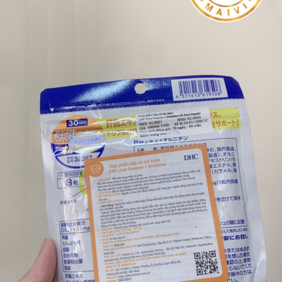 Thực phẩm bảo vệ sức khỏe viên uống bổ gan DHC Liver Esence + Ornithine 30 ngày ( hàng chính hãng, có tem phụ )