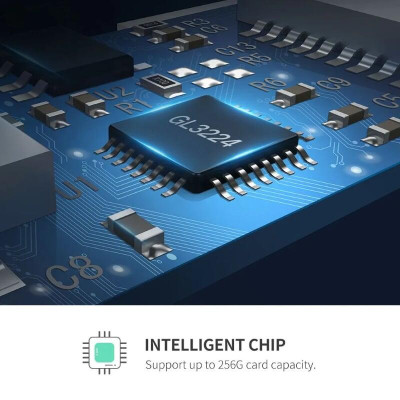 Ugreen UG40750CM104TK Màu Đen Đầu Đọc Thẻ Nhớ SD/TF USB 3.0 - HÀNG CHÍNH HÃNG