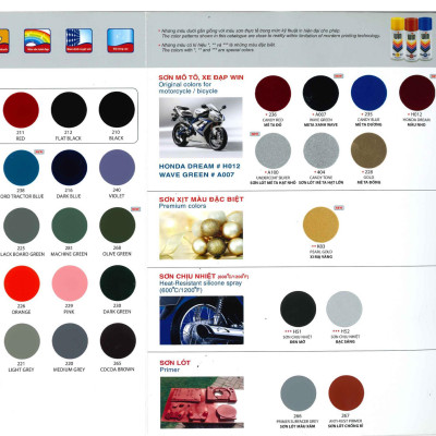 Sơn xịt xe máy Win màu Green A007 400ml