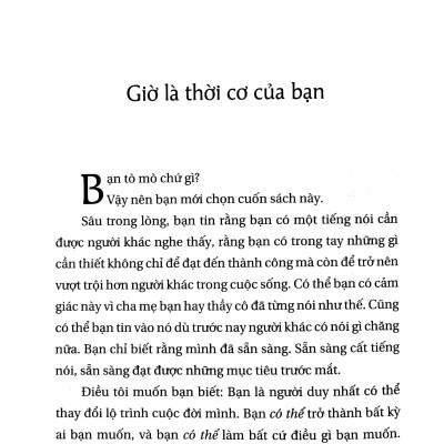 Người Phụ Nữ Uy Lực Nhất Ở Đây Là Bạn