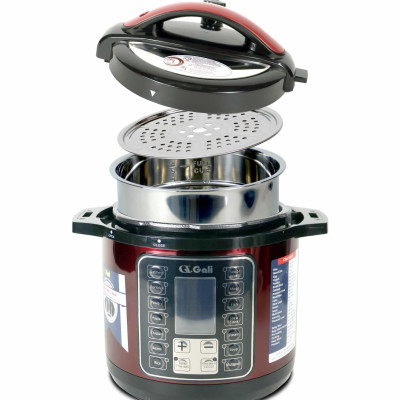 Nồi Áp Suất Điện Gali GL-1606R. Dung tích 6L, nồi đa năng 14 chức năng nấu. Thiết kế hiện đại, nhỏ gọn. Hàng chính hãng bảo hành 24 tháng.