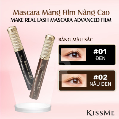 Phiên Bản Hoàng Gia Mascara Nâng Cong Và Làm Dài Mi Dạng Màng Film Màu Đen Tuyền Kissme Heroine Make 6 G