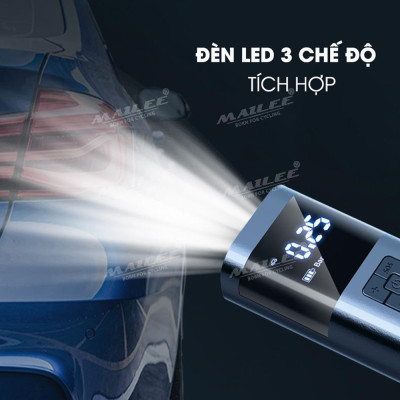 Bơm điện cầm tay di động VC-027 cho ô tô, xe đạp điện, xe máy dung lượng 6000 mAh, đa năng, không dây di động 150 psi (đủ phụ kiện) - Mai Lee