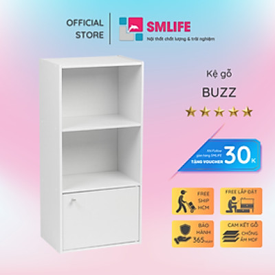 Giá sách gỗ công nghiệp thiết kế đẹp hiện đại tiện nghi SMLIFE Buzz