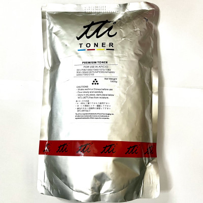 Túi mực TTi 1kg: Dùng cho máy photocopy Ricoh MP 4000/ 5000/ 4001/ 5001/ 4002/ 5002/ 5003/ 5500 | 6500 | 7500 | 6000 | 7000 | 8000 | 6001 | 7001 | 8001 | 9001 | 6002 | 7500 | 9002 | 1060 | 1075 | 2051 | 2060 | 2075 | 9100 ( HA - Hàng nhập khẩu )