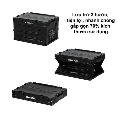 Thùng đựng đồ cắm trại gấp gọn 50L Blackdog BD-SNX001
